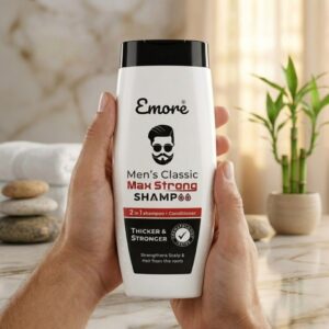 Emore Men’s Classic max Strong Shampoo 2-in-1 (Thicker & Stronger) - Image 3