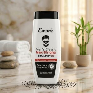 Emore Men’s Classic max Strong Shampoo 2-in-1 (Thicker & Stronger) - Image 1
